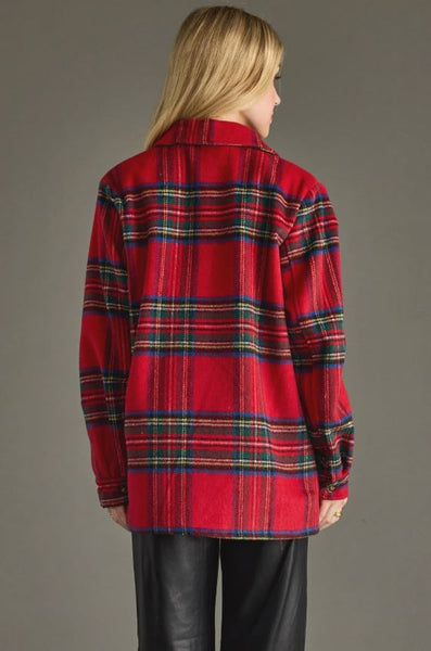 Panache Apparel Christmas Plaid Jacket
