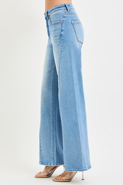 Curved Steam High Rise Jean