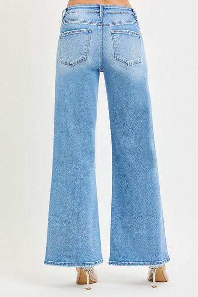 Curved Steam High Rise Jean
