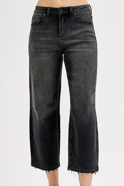 Risen Slouchy Crop Barrel Jean