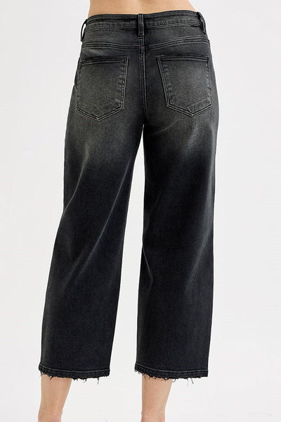 Risen Slouchy Crop Barrel Jean