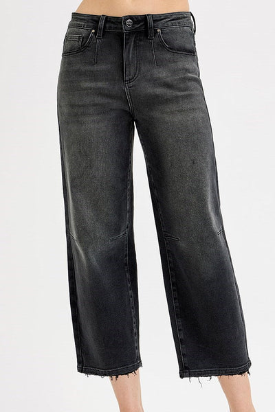 Risen Slouchy Crop Barrel Jean