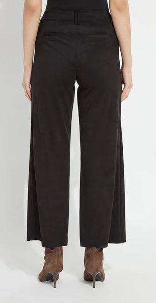 Vionette Vegan Suede Wide Leg Trouser