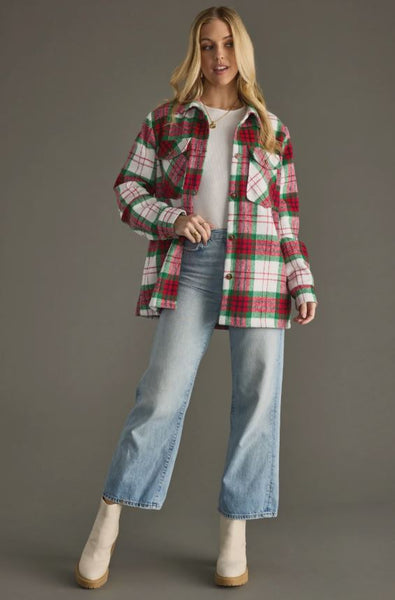 Panache Apparel Christmas Plaid Jacket