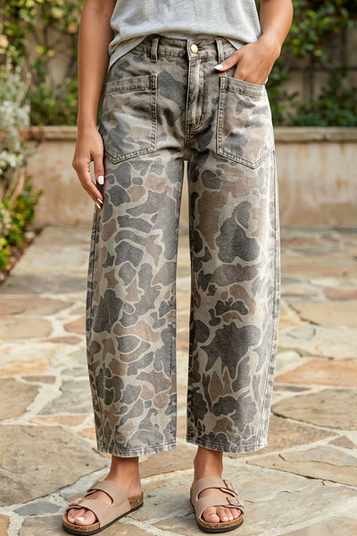 Camo Ankle Jeans