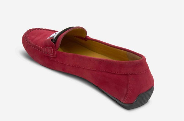 Vaneli Aiker Red Suede Driving Moc Shoe