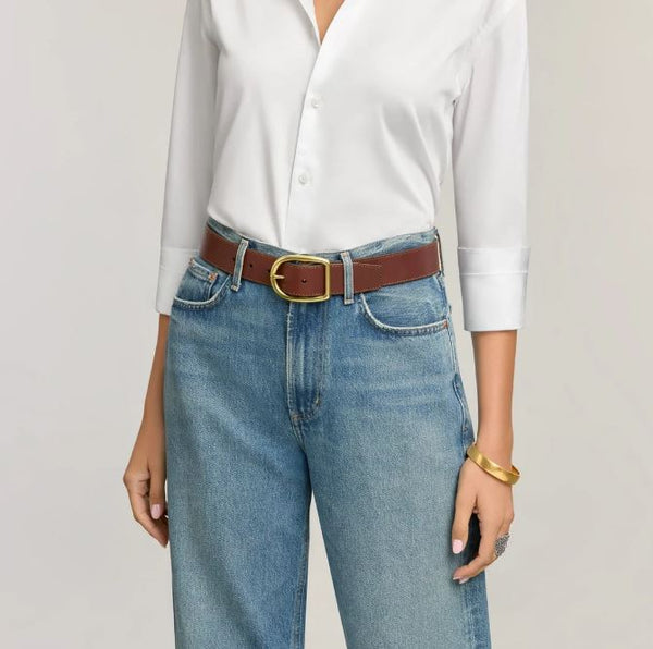 Brighton Ambrose Belt in Black & Brown