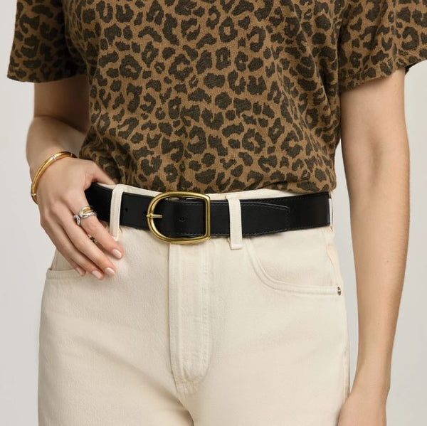Brighton Ambrose Belt in Black & Brown