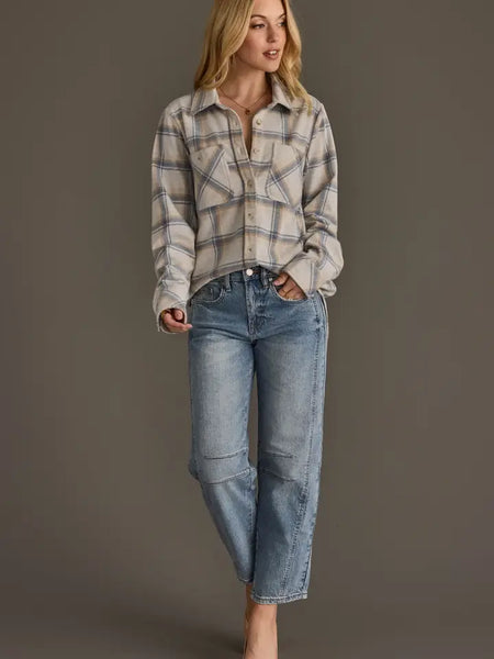 Plaid Button Up Long Sleeve