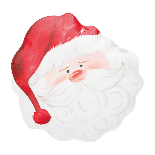 Santa Claus 9.5" Melamine Dinner Plates Set of 4