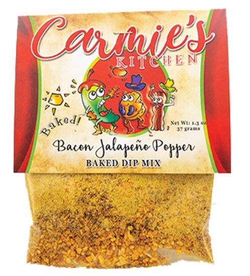 Carmie’s Kitchen Baked Bacon Jalapeño Popper Dip Mix