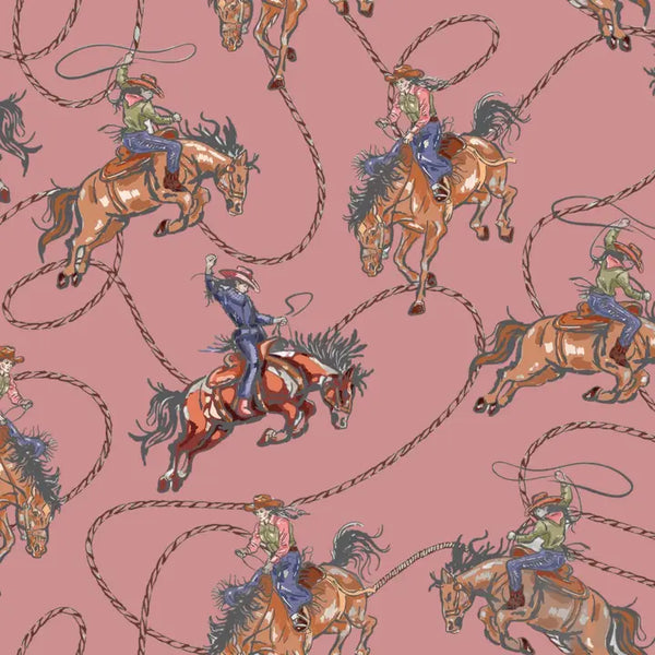 Western Floral Horseshoe Silk Twilly