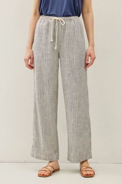 Textured Striped Pant