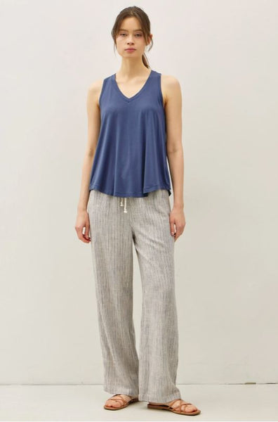 Textured Striped Pant