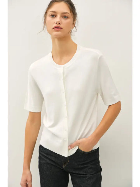 Be Cool Crew Neck Cardigan