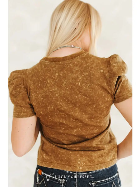 Lucky & Blessed Boot Stitch Embroidered Shirt