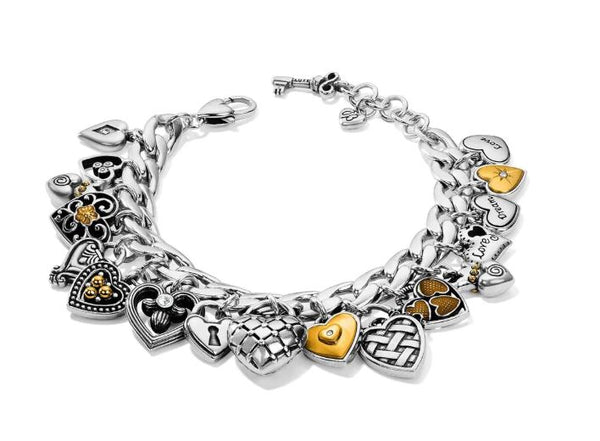 Brighton One Heart Charm Bracelet