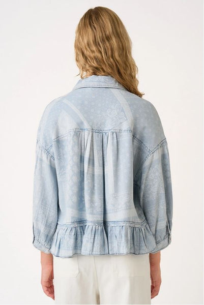 Patch Work Bandana Print Top