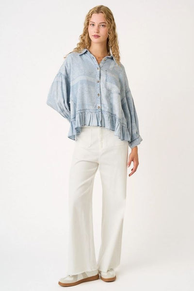 Patch Work Bandana Print Top