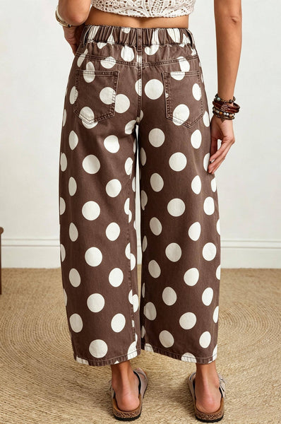 Polka Dot Ankle Length Jeans