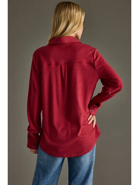 Super Soft Long Sleeve Button Up Top