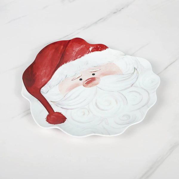 Santa Claus 9.5" Melamine Dinner Plates Set of 4