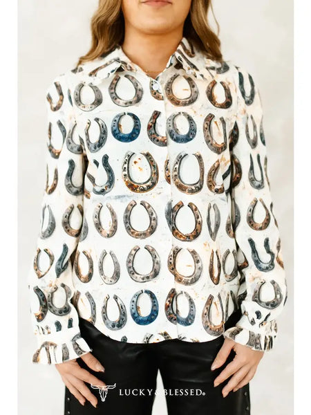 Vintage Horseshoe Long Sleeve Shirt