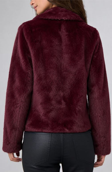 Collared Faux Fur Jacket