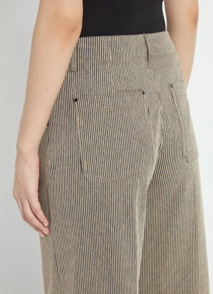 Clarke Wide Leg Denim in Everwood Sheen Line