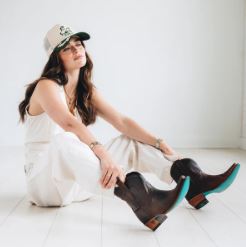 Lane Boots Emma Jane Bootie in Cognac