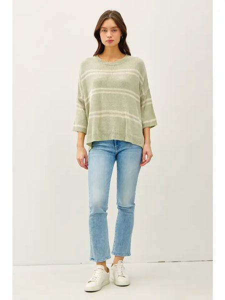 Be Cool Striped Relaxed Fit Knit Top