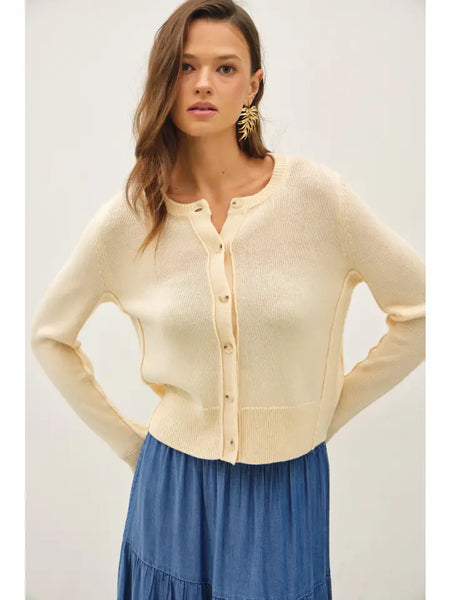 Be Cool Classic Cut Button Up Cardigan