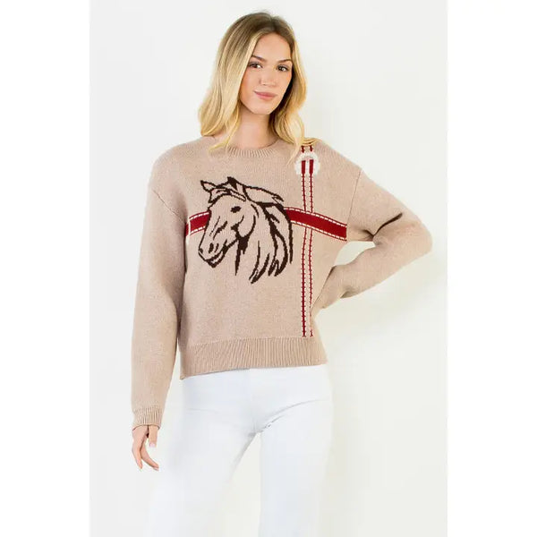 Equestrian Horse Sweater