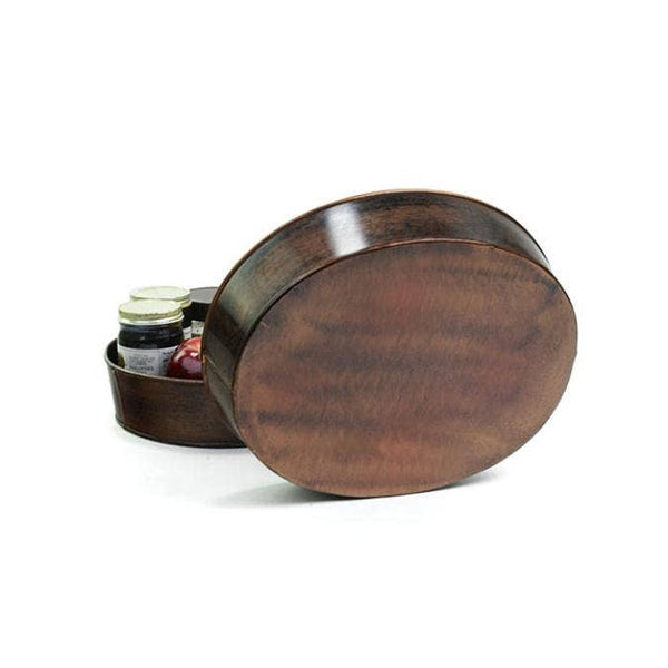 12 inch Brown Oval Tray