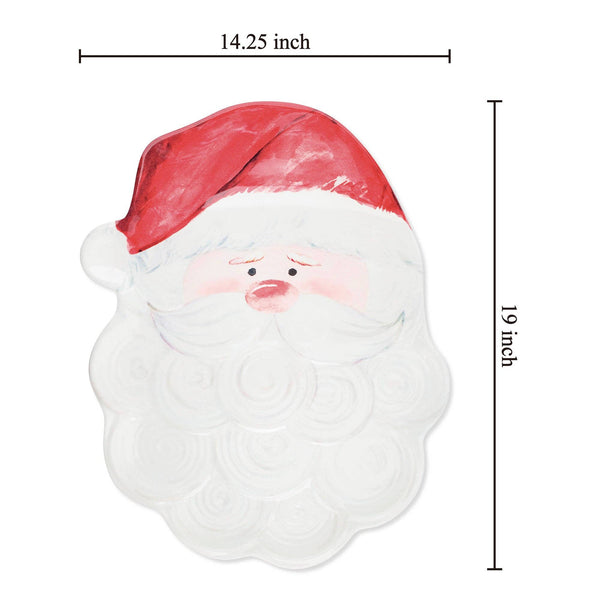 Santa Claus 19 Inch Melamine Serving Platter