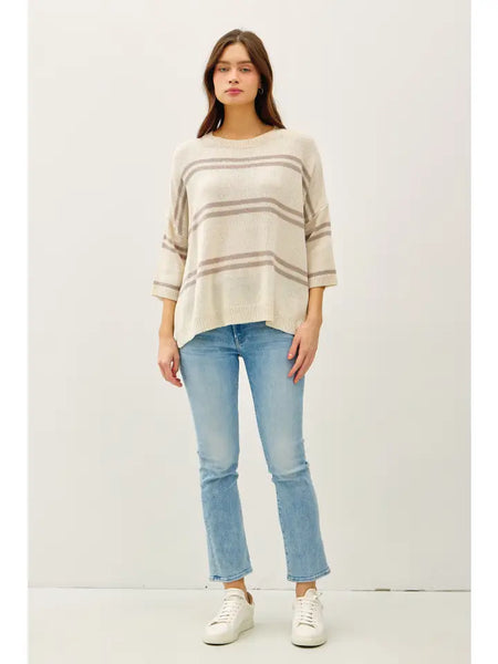 Be Cool Striped Relaxed Fit Knit Top