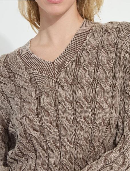 Farrah Sunwahsed V-Neck Sweater