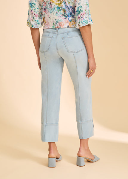 FDJ Olivia Wide Cuffed Ankle Jean