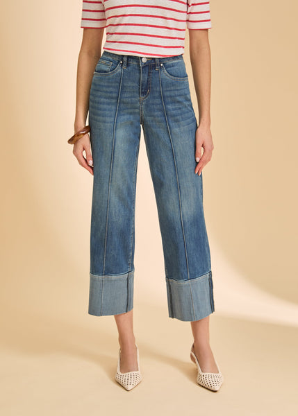 FDJ Olivia Wide Cuff Ankle Jean