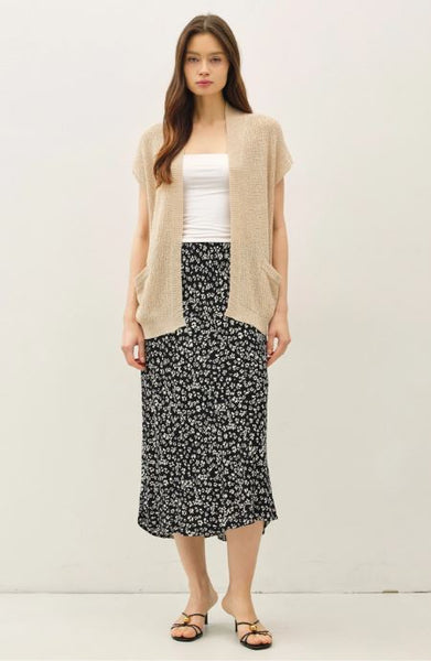 Floral Printed Midi Skirt