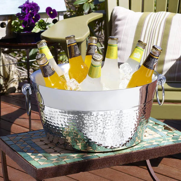 Wilton Armentale 12Qt Double Walled Hammered Beverage Tub