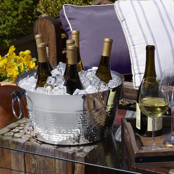 Wilton Armentale 12Qt Double Walled Hammered Beverage Tub