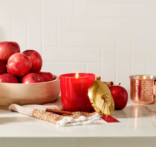Simmered Cider Poured Harvest Red Candle