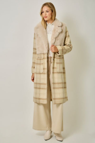 Mixed Media Long Jacket