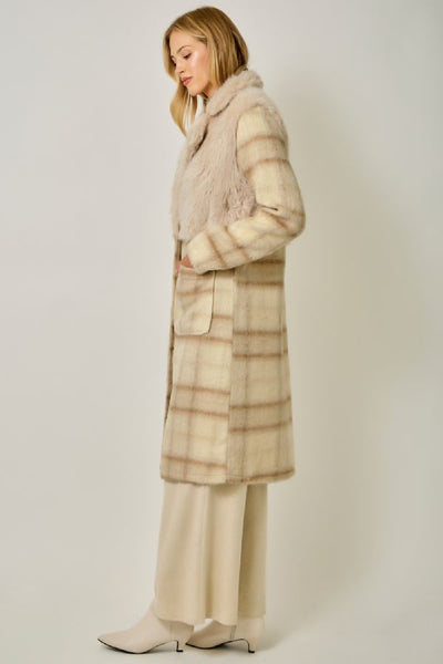 Mixed Media Long Jacket