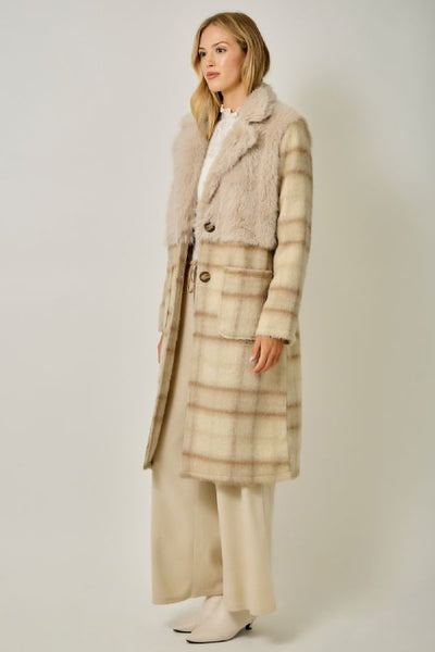 Mixed Media Long Jacket