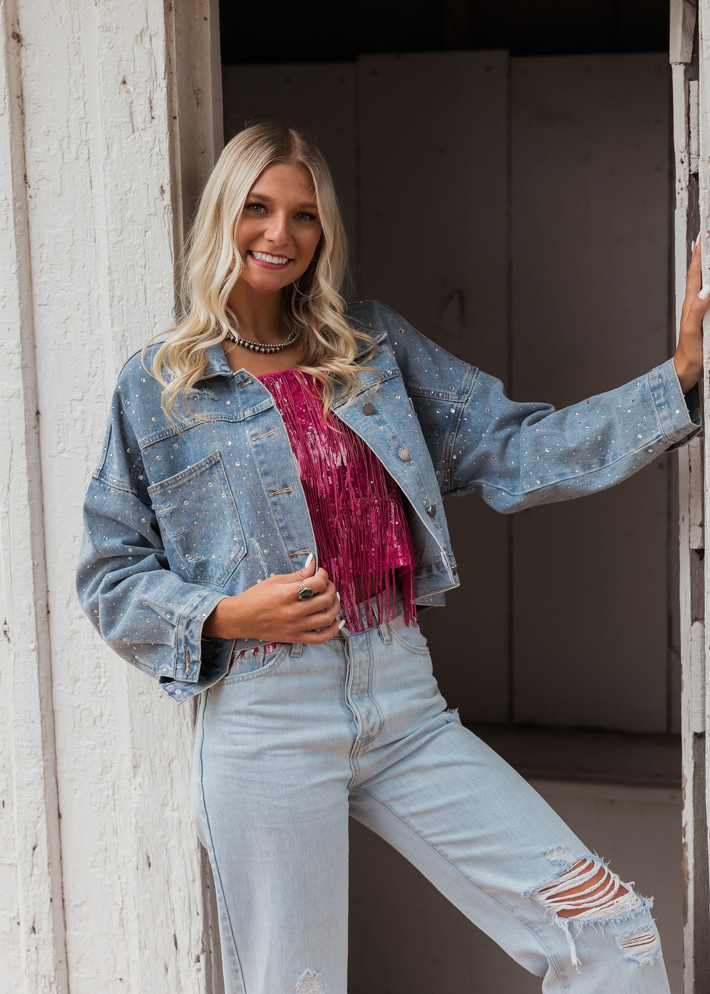 Cropped Denim Jacket