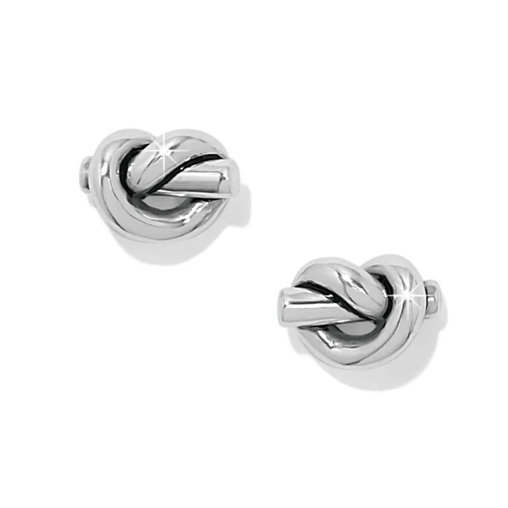 Brighton Interlok Single Knot Mini Earrings