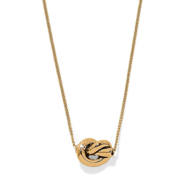 Brighton Interlok Single Knot Mini Necklace