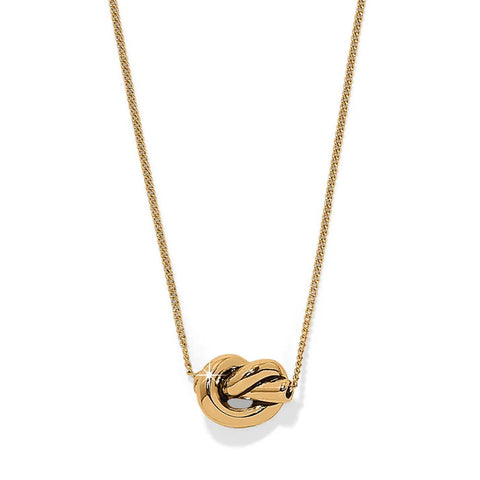 Brighton Interlok Single Knot Mini Necklace
